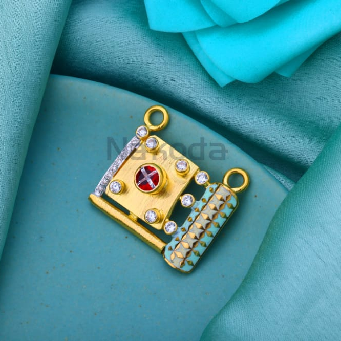 916 Gold CZ Hallmark Ladies Delicate Mangalsutra Pendant MP717