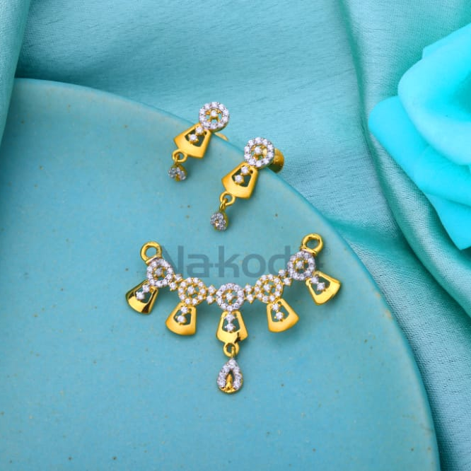 916 Gold CZ Ladies Gorgeous Mangalsutra Pendant MP712