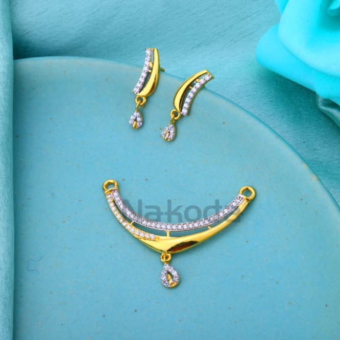 916 Gold Ladies Designer Mangalsutra Pendant MP689