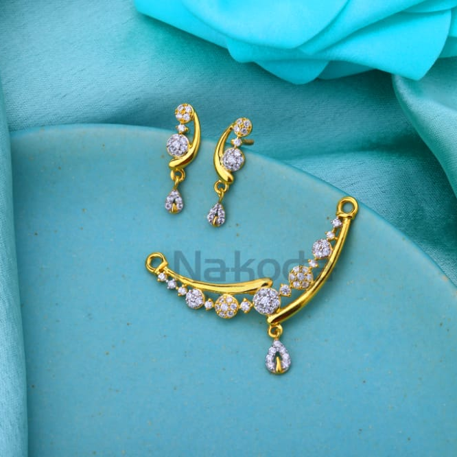 22KT Gold Hallmark Ladies Mangalsutra Pendant MP663