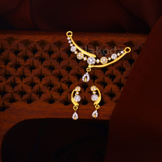 22KT Gold Ladies Stylish Mangalsutra Pendant MP662