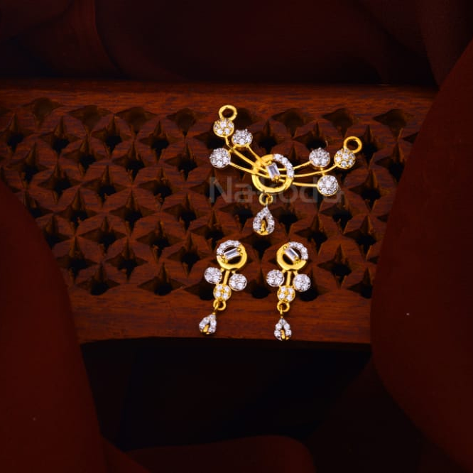 916 Gold CZ Ladies Delicate Mangalsutra Pendant MP641