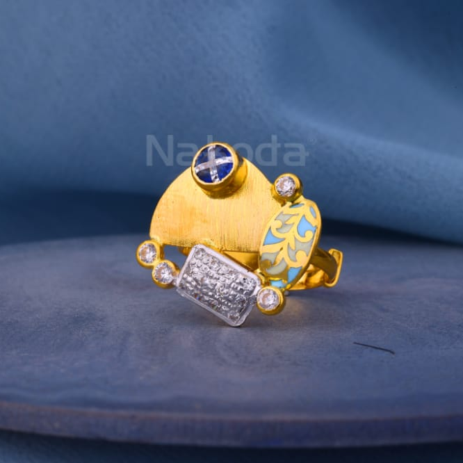 22KT Gold Hallmark Exclusive Ladies Antique Ring LAR388