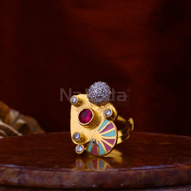 916 gold cz gorgeous ladies antique ring lar365