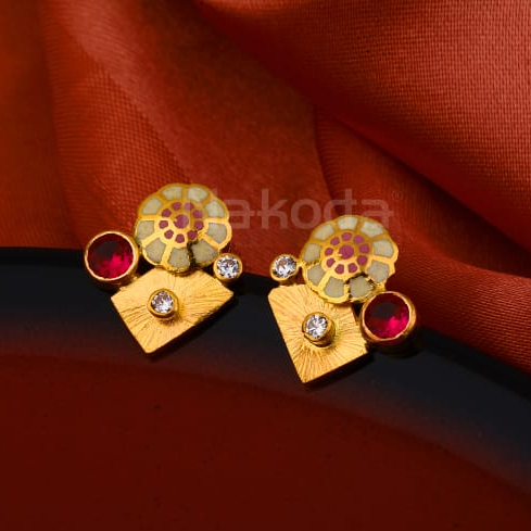 916 Gold CZ Designer Ladies Antique Earring LAE19
