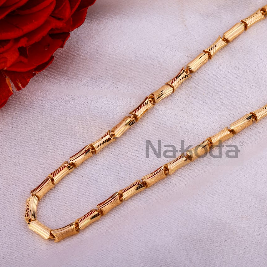 750 Rose Gold Hallmark Fancy Men's Chain RMC124