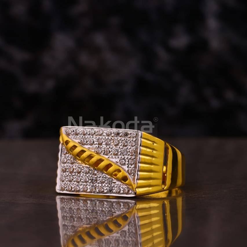 916 Gold CZ Men's Ring MR861