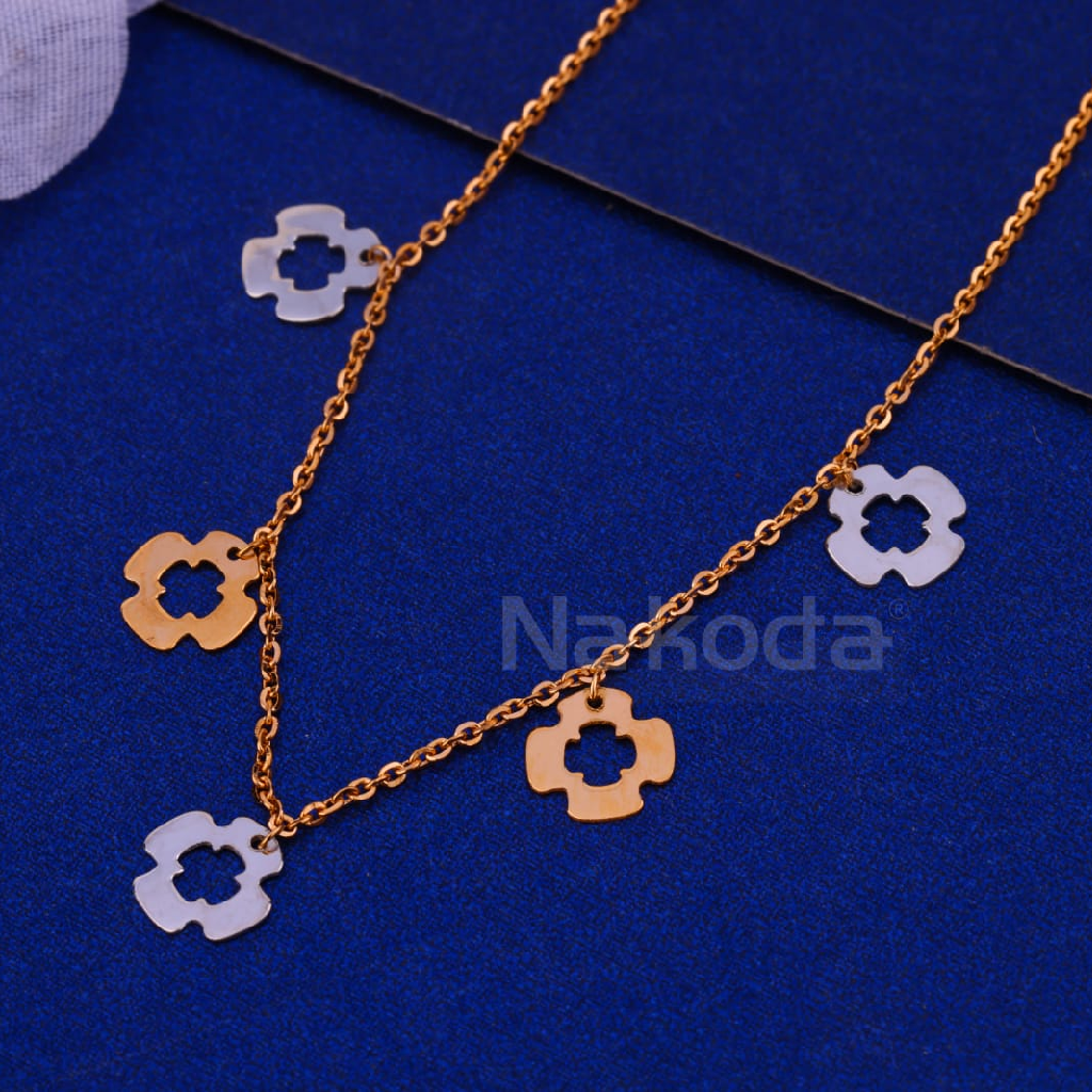 750 Rose Gold CZ Hallmark Stylish Ladies Bracelet RTB09