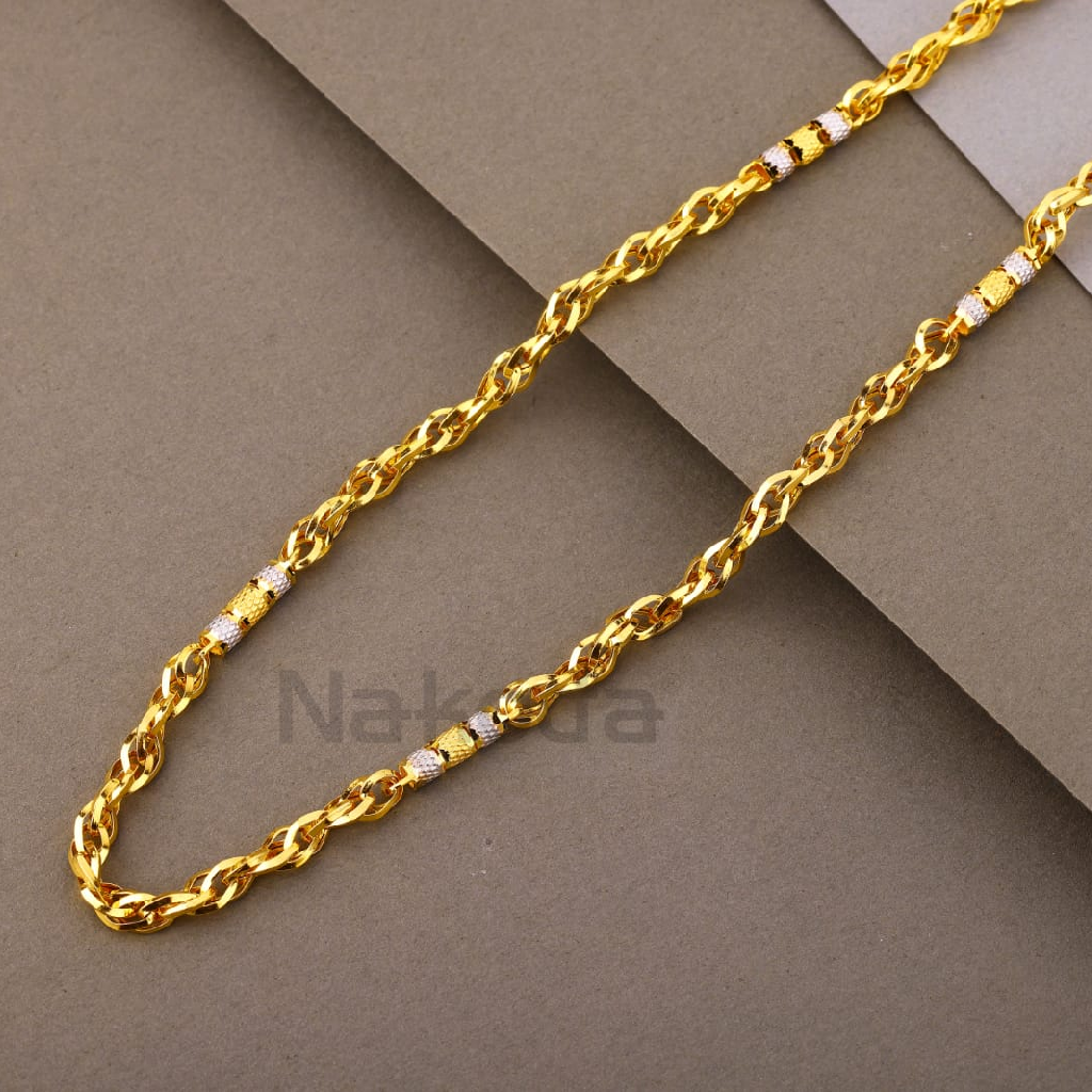 916 Gold CZ Men's Gorgeous Choco Chain MCH833