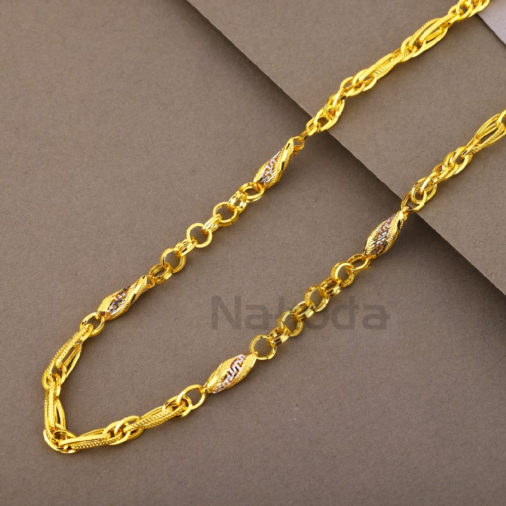 916 Gold CZ Men's Exclusive Choco Chain MCH835