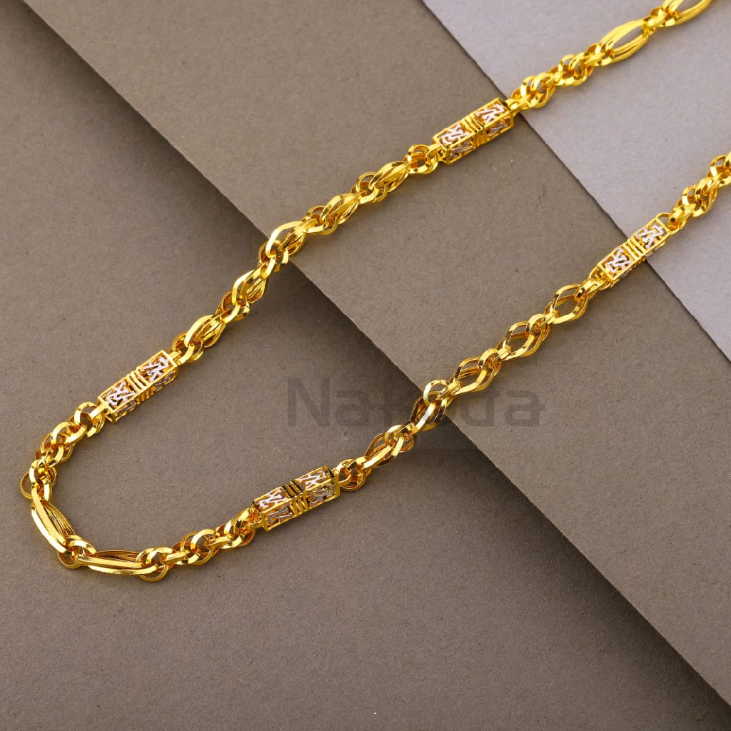 916 Gold Hallmark Men's Exclusive Choco Chain MCH807