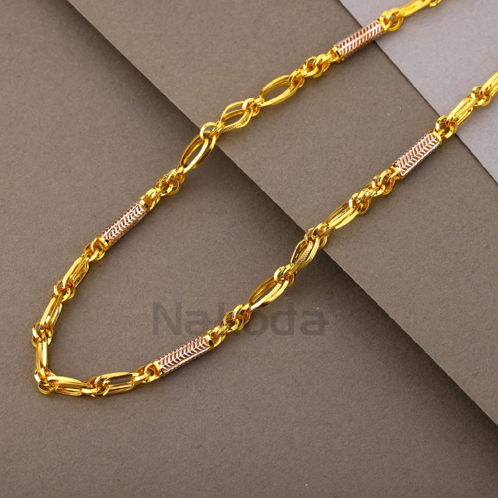 916 Gold Hallmark Men's Delicate Choco Chain MCH808