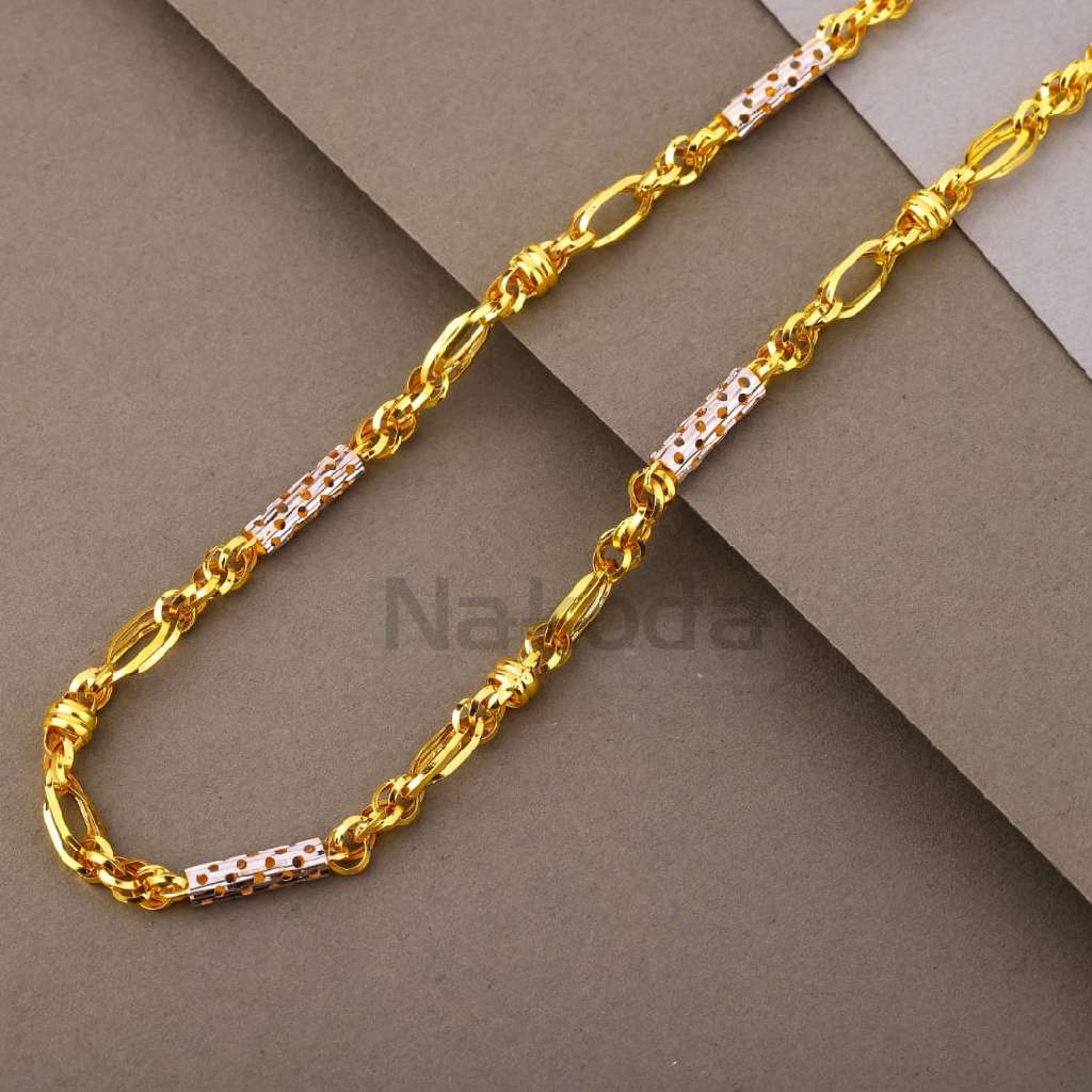 916 Gold Hallmark Men's Designer Choco Chain MCH809