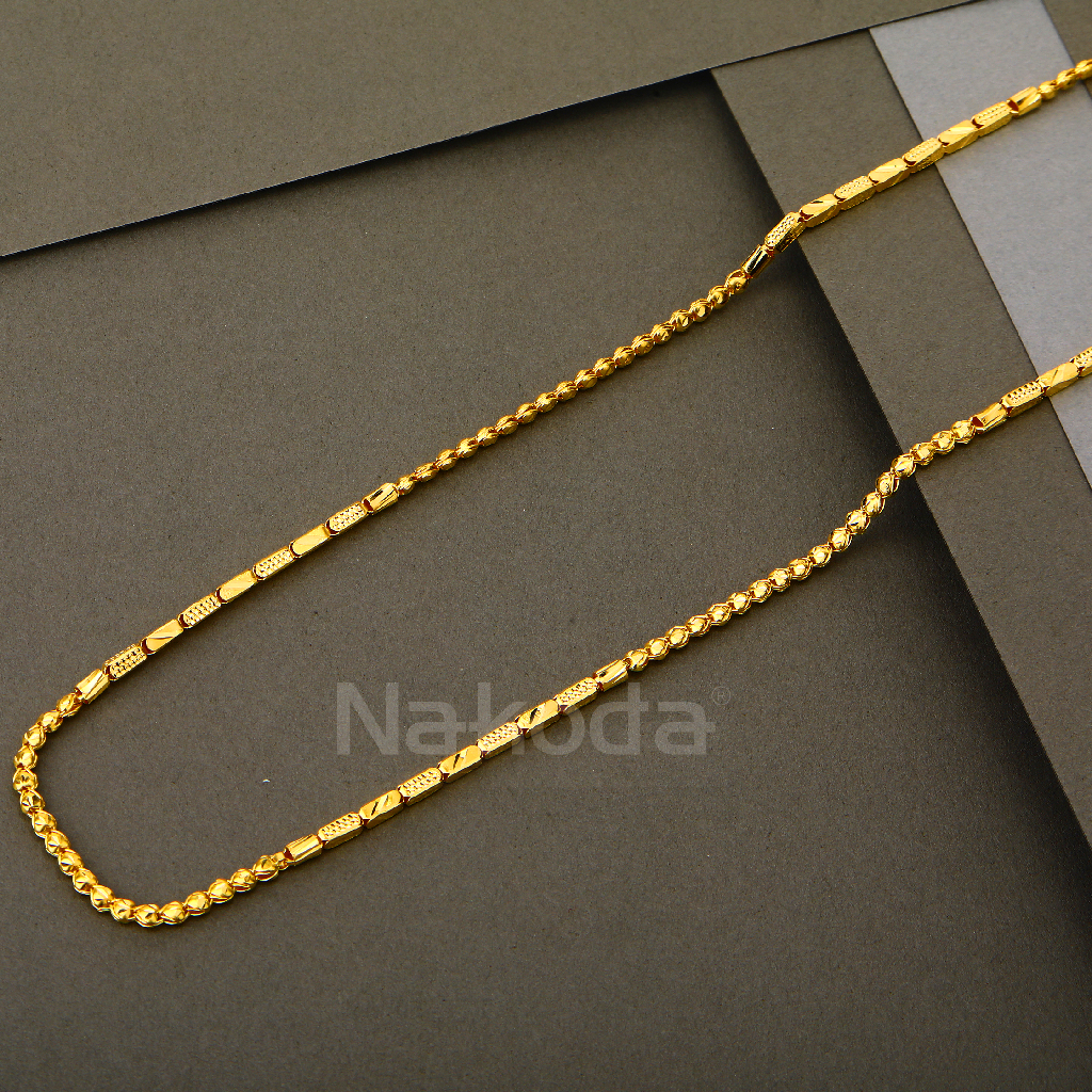 916 Gold Men's Fancy Choco Chain MCH788