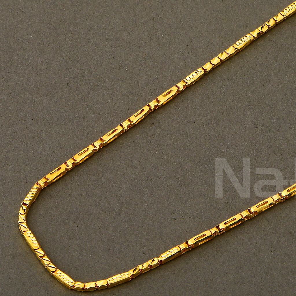 916 Gold Men's Choco Chain MCH793 - Image 2