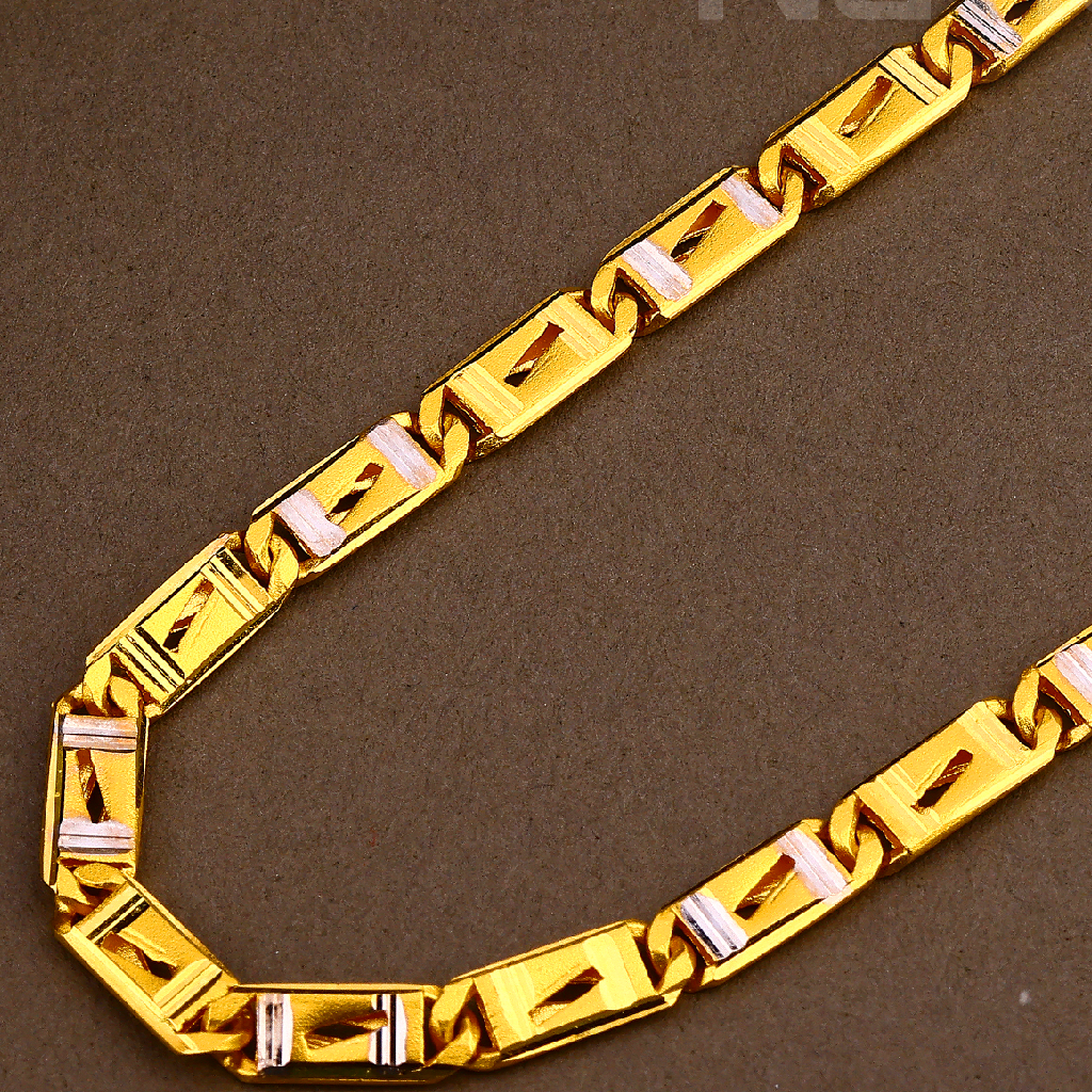 22KT Gold Hallmark Classic Mens Chock Chain MCH05 - Image 2