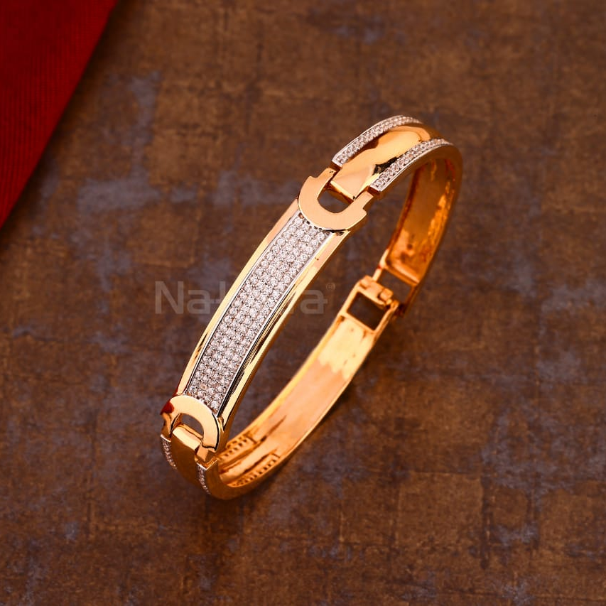 750 Rose Gold Men's Exclusive Kada Bracelet RMKB33