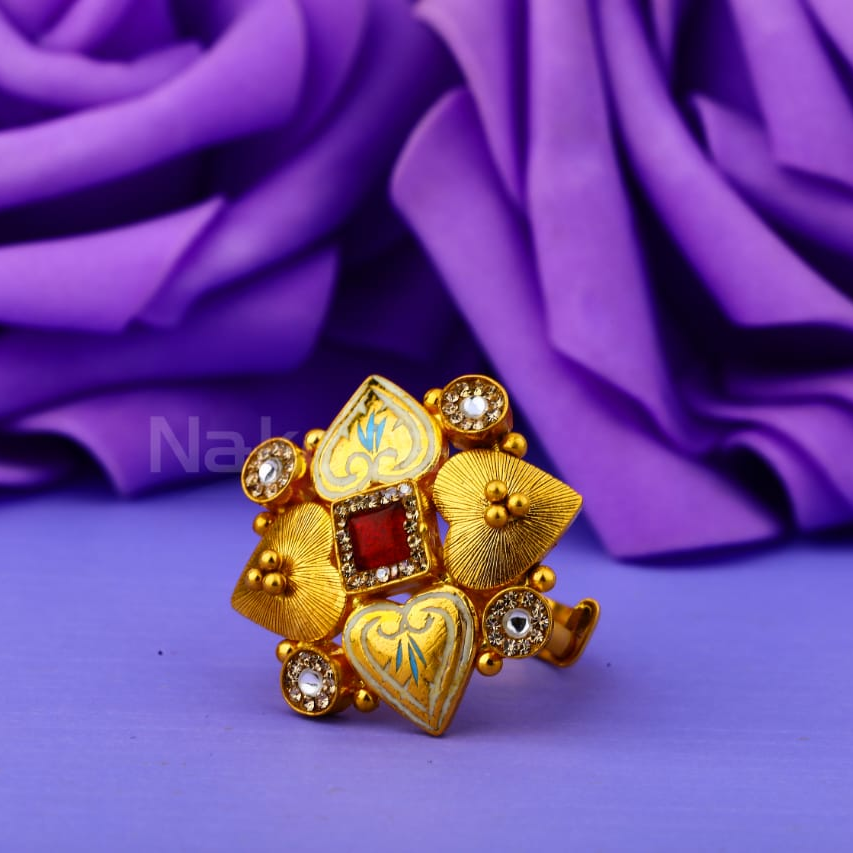 22KT Gold Hallmark Classic Ladies Antique Ring LAR326