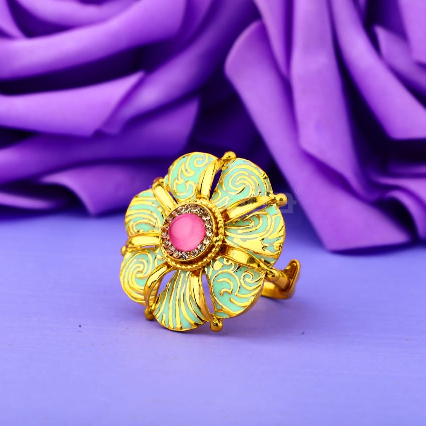 22KT Gold Antique Ladies Designer Ring LAR307