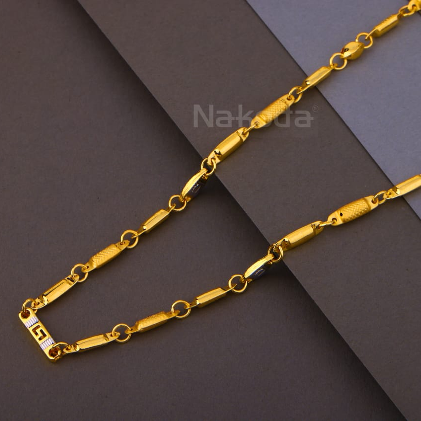 916 Gold Hallmark Mens Choco Chain MCH802