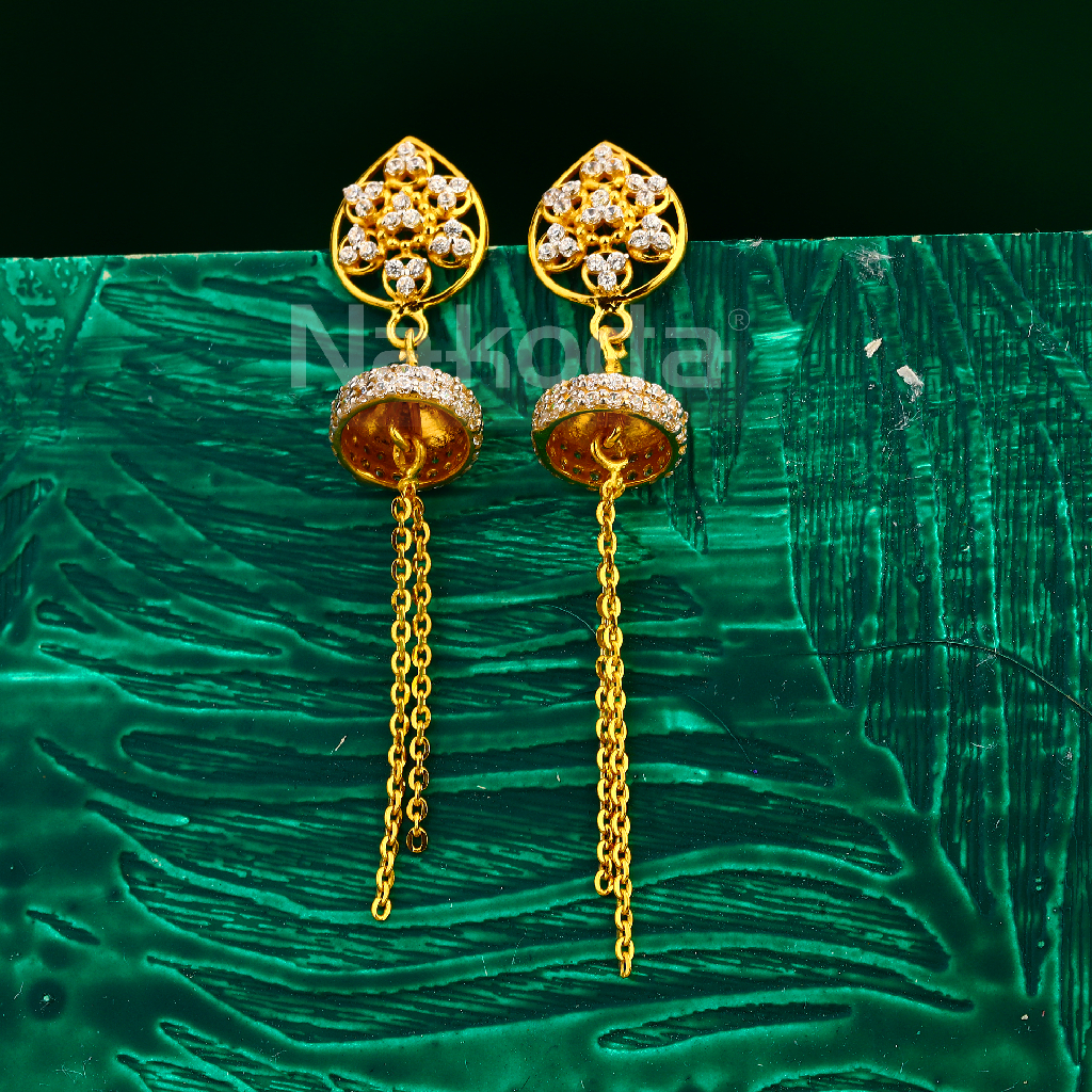 22CT Gold Ladies Gorgeous Jhummar Earring LJE431