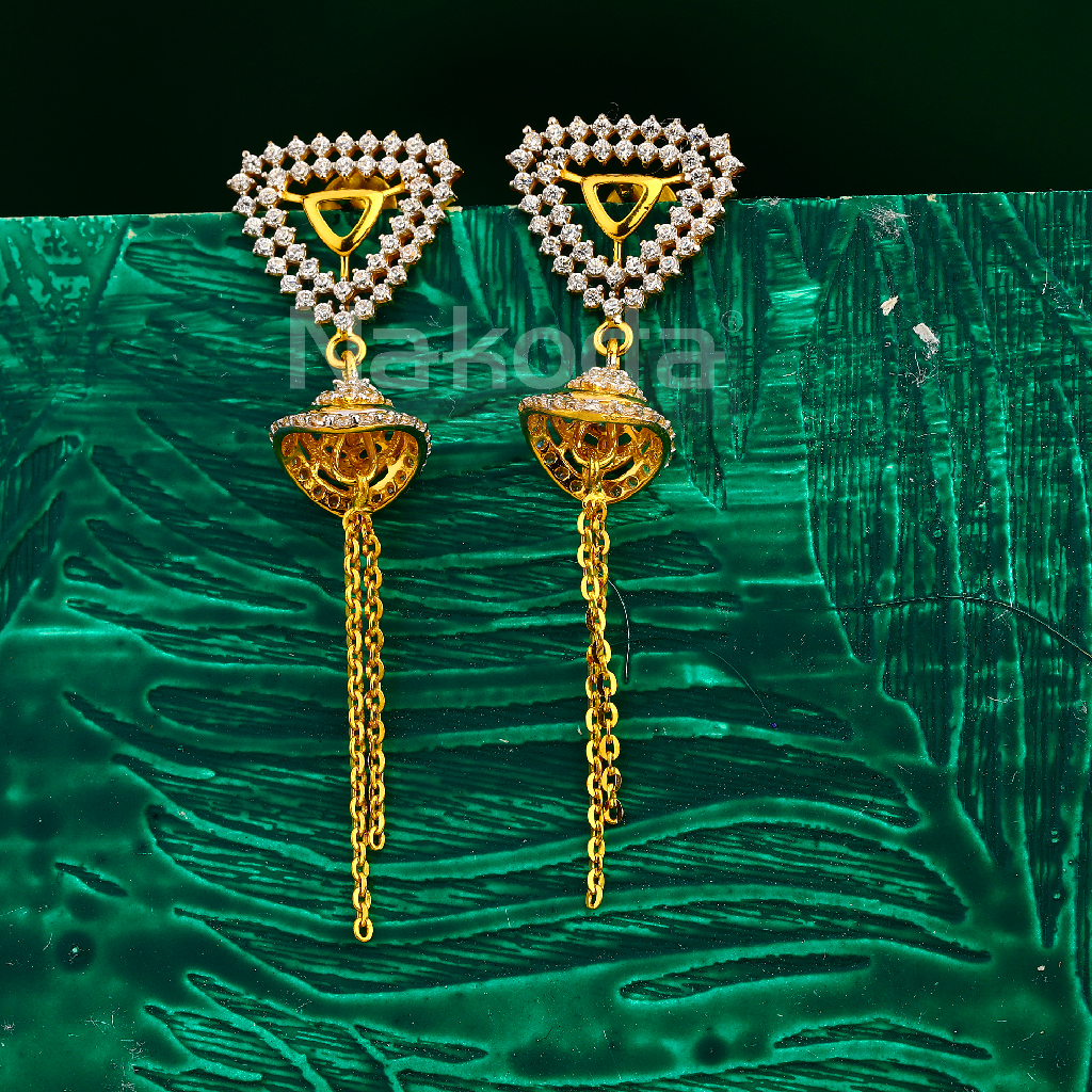 22CT Gold Ladies Exclusive Jhummar Earring LJE412