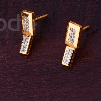 750 Rose Gold CZ Ladies Delicate Necklace Set RN396 - Image 2