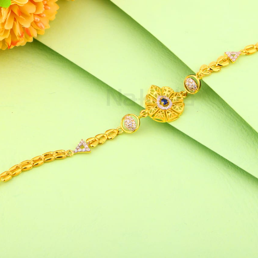916 Gold CZ Ladies Exclusive Bracelet LB562