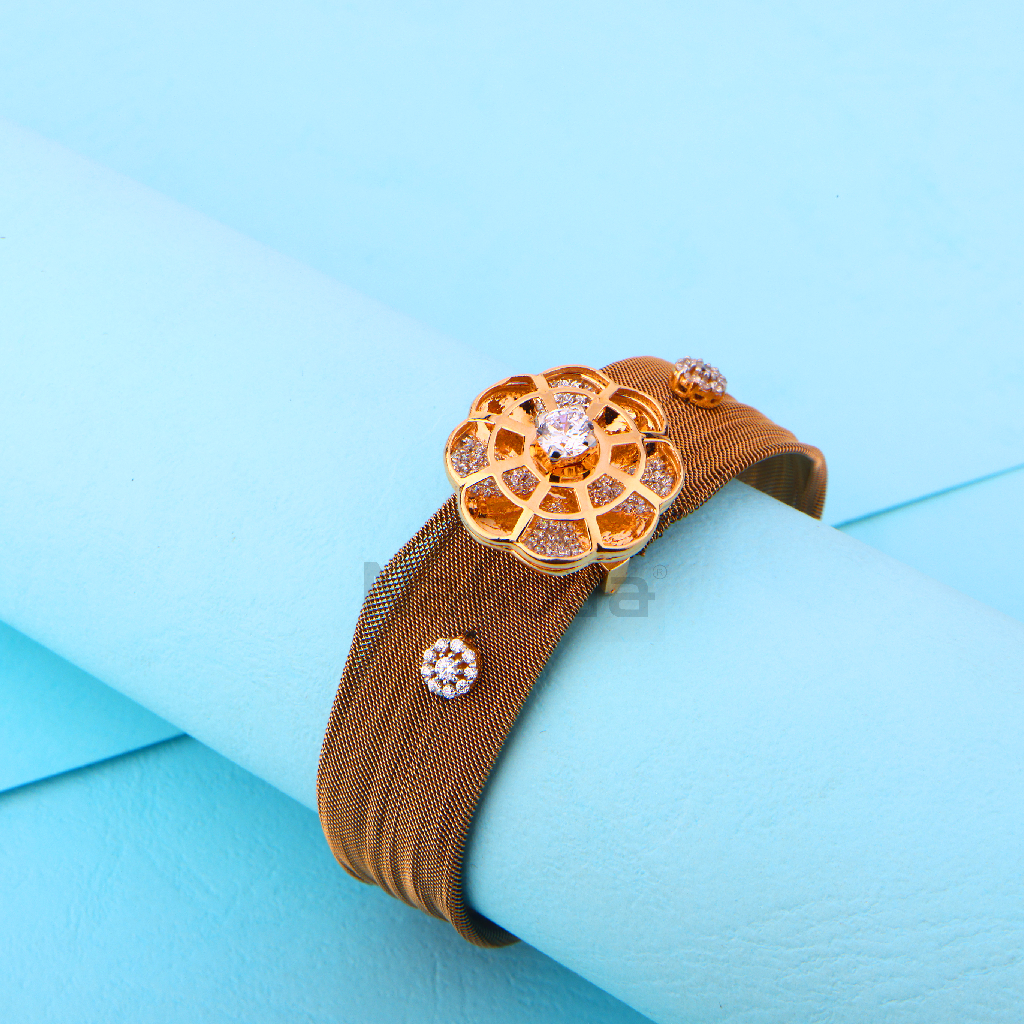 18KT Rose Gold Delicate  Ladies Kada RLKB412