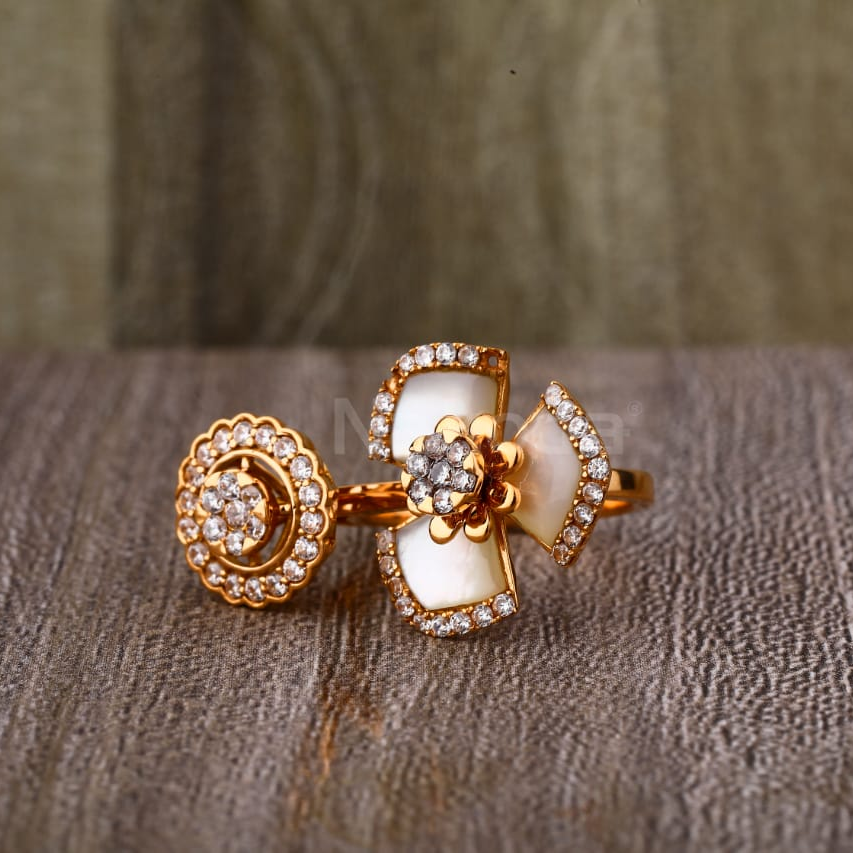 750 Rose Gold Hallmark Gorgeous Ladies Ring RLR902