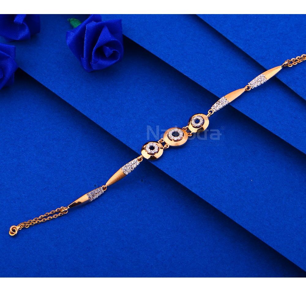 750 Rose Gold Classic Ladies Bracelet  RLB82