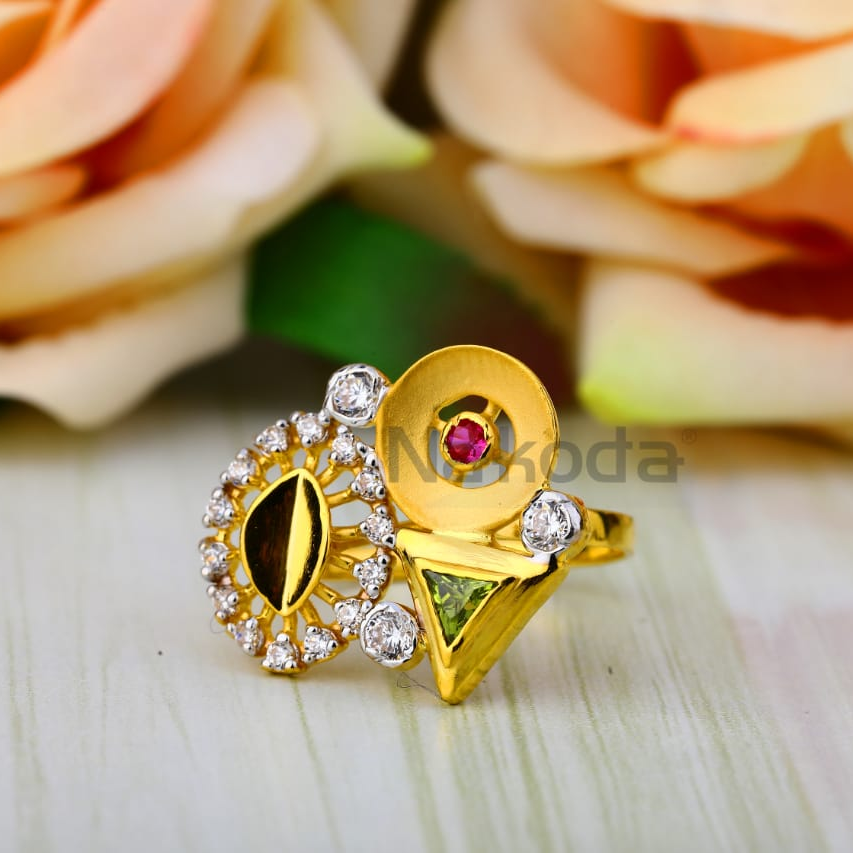 916 Gold Hallmark Fancy Ladies Ring LLR378