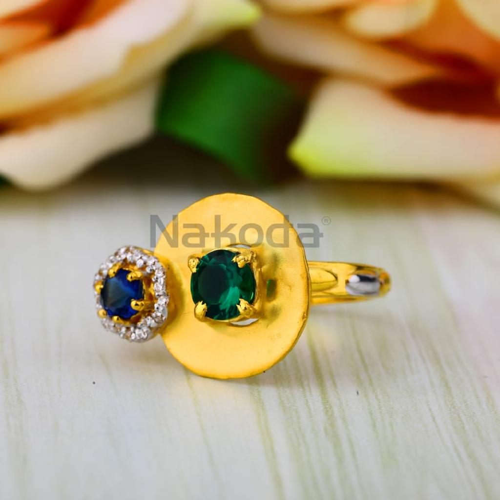 916 Gold Hallmark Ladies Designer Ring LLR396