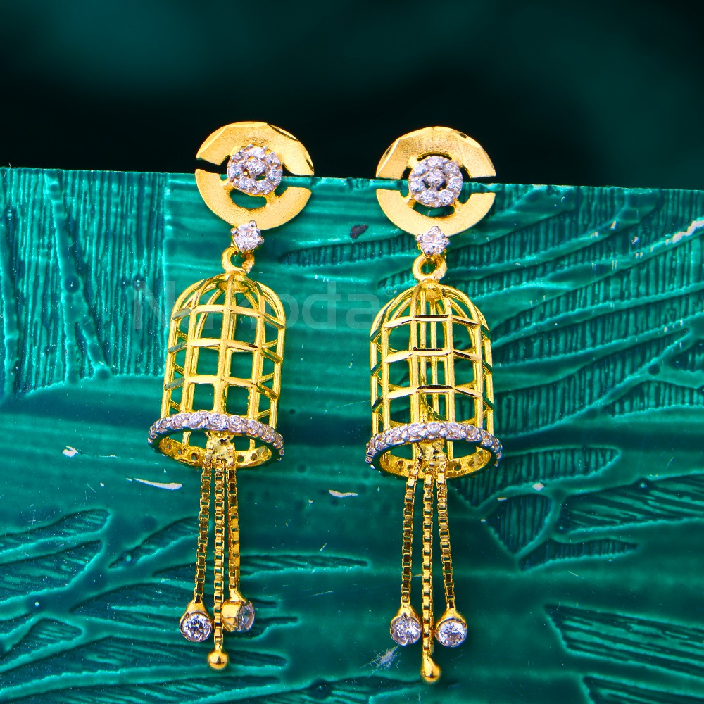 916 Gold Ladies  Classic Jhummar Earring LJE472