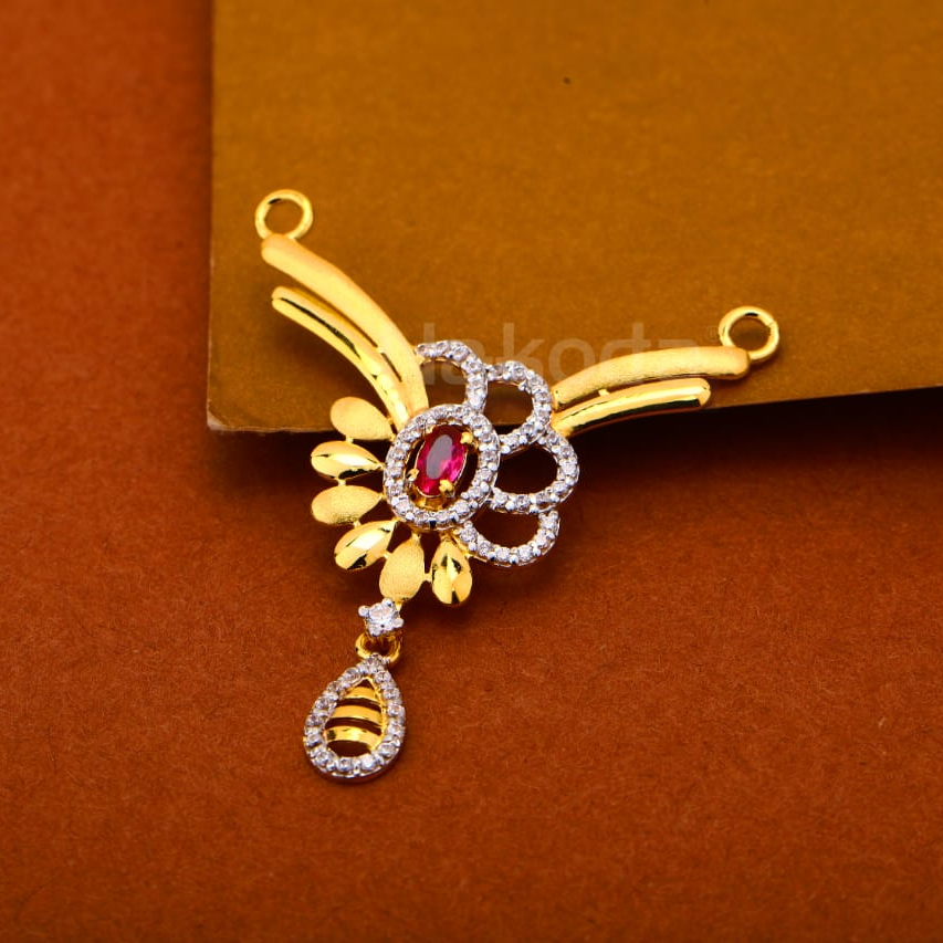 22kt gold cz hallmark ladies exclusive pandent mp554