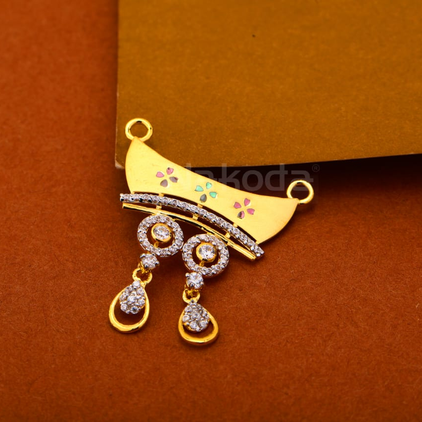 22kt gold cz ladies fancy pandent mp560
