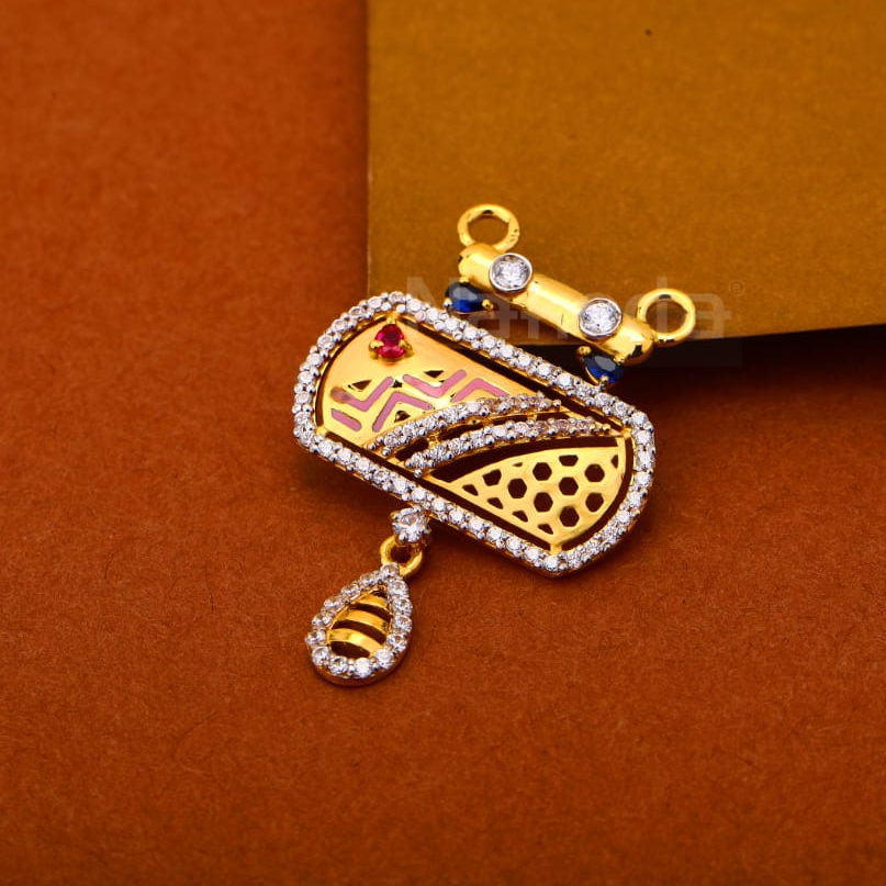 916 gold cz ladies stylish pandent mp592