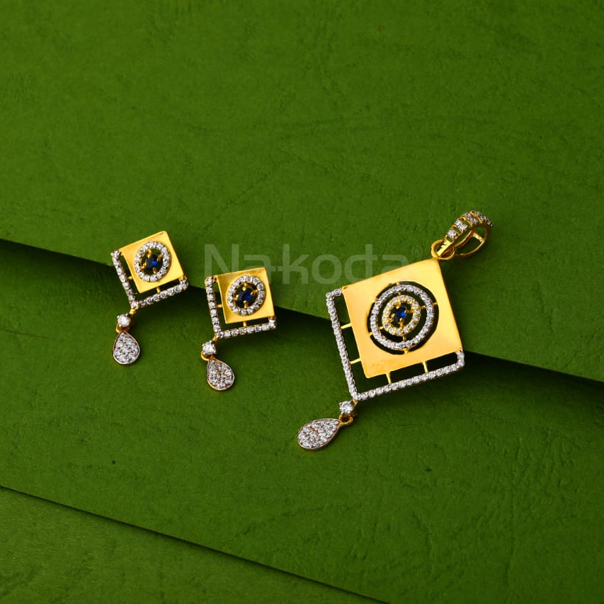 22KT Gold Hallmark Ladies Pendant Set FPS420