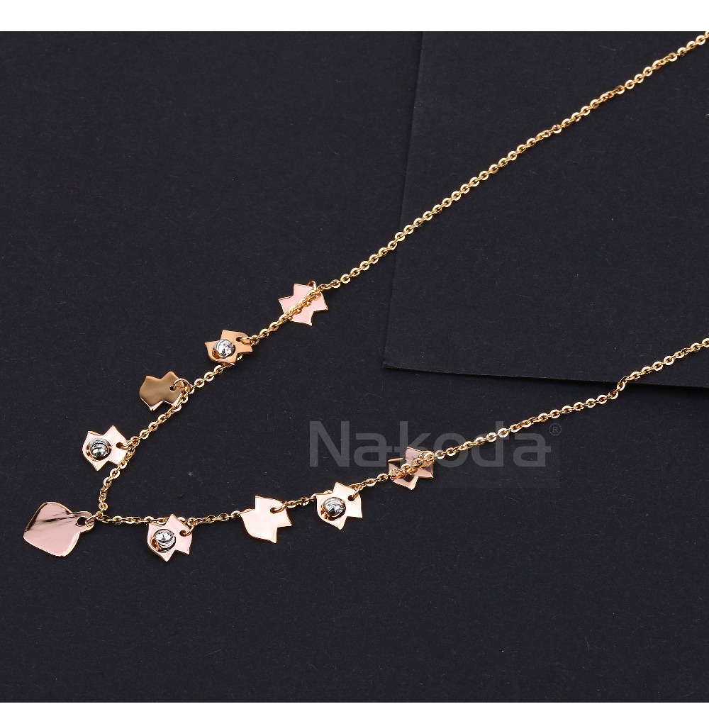 750 Rose Gold CZ Stylish Ladies Tanmaniya RTM538