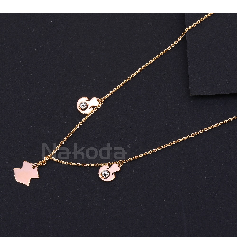 750 Rose Gold CZ Stylish Ladies Hallmark  Tanmaniya RTM514