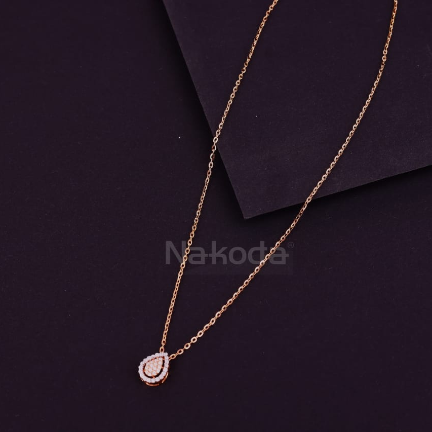 750 Rose Gold CZ Fancy Tanmaniya RTM450