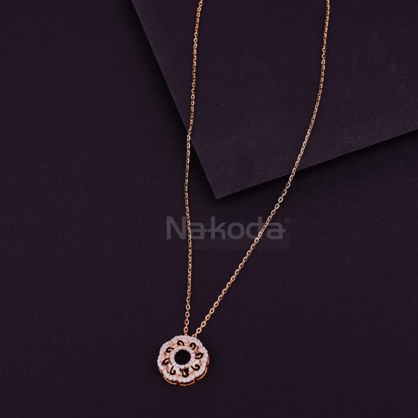 750 Rose Gold CZ Delicate Tanmaniya RTM454