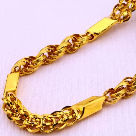 916 gold classic mens choco chain mch740 - Image 2