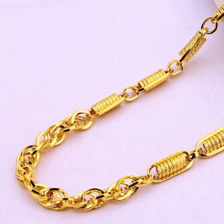 22kt gold cz hallmark exclusive mens choco chain mch703 - Image 2