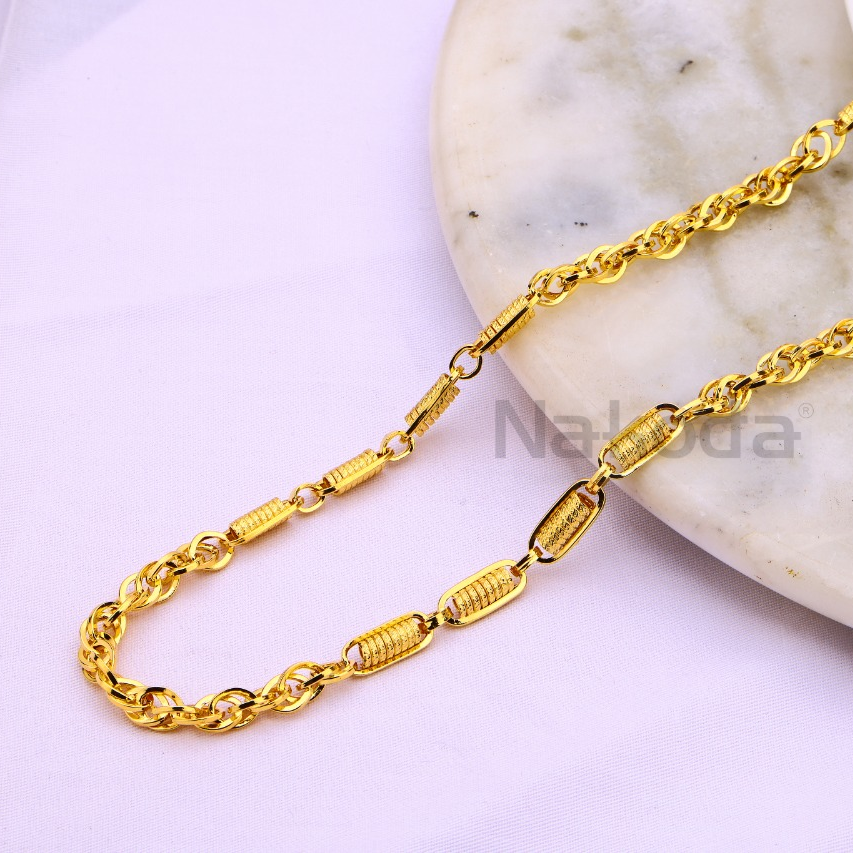 22kt gold cz hallmark exclusive mens choco chain mch703