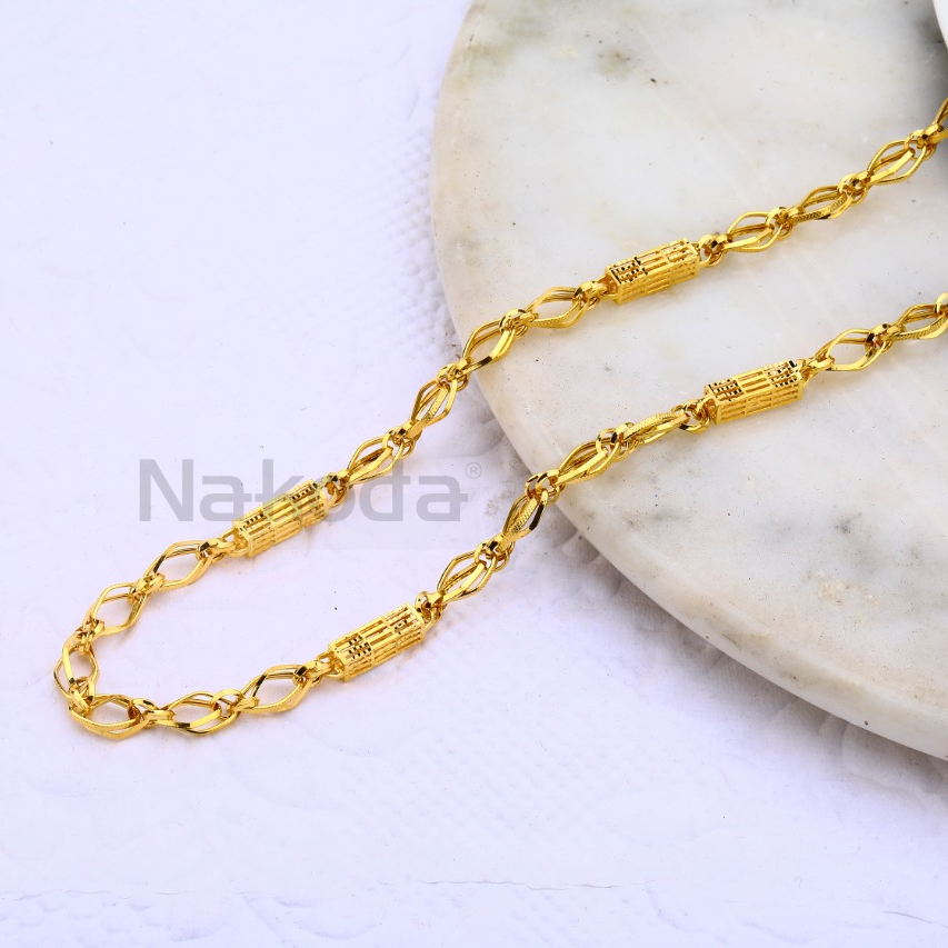 22KT Gold CZ Designer Mens Chock Chain MCH664