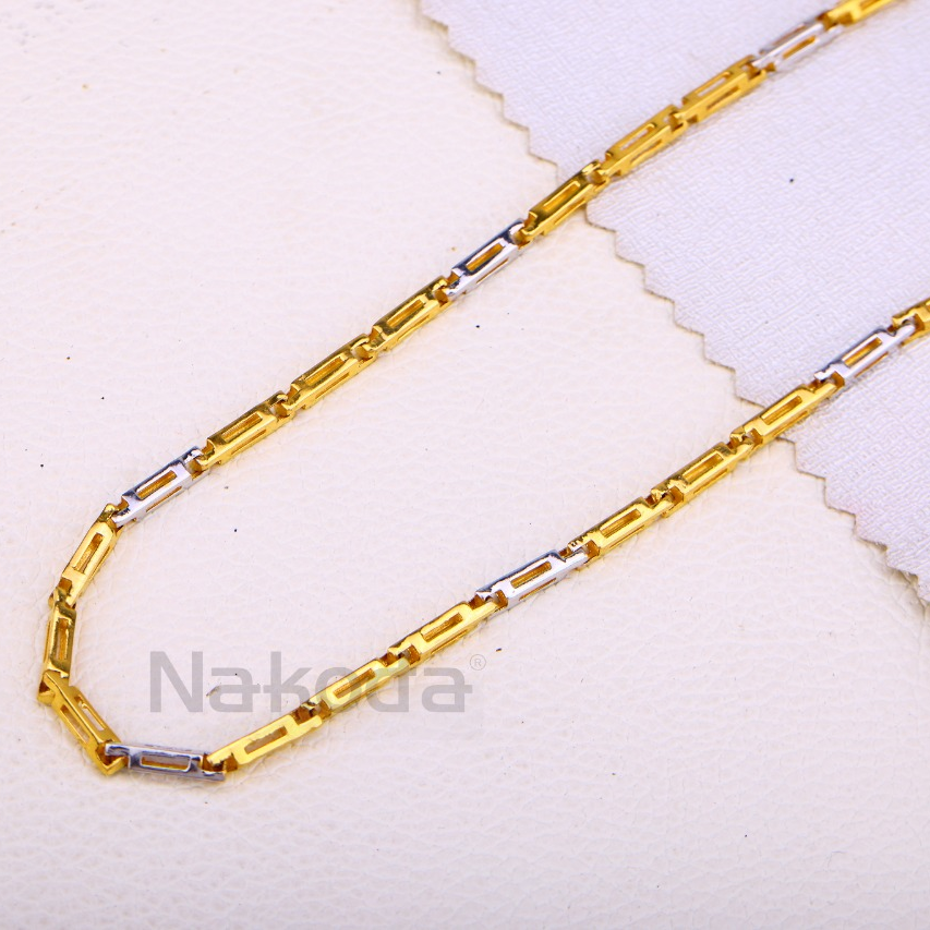 916 Gold CZ Hallmark Stylish Mens Chock Chain MCH659