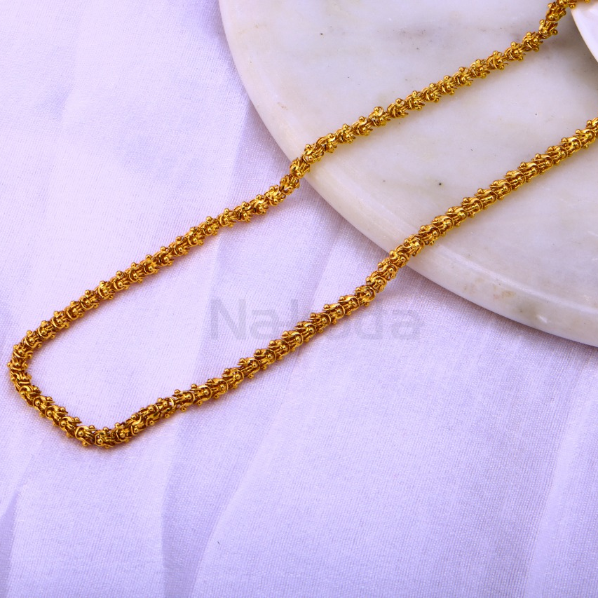 916 Gold Delicate Mens Choco chain MCH765