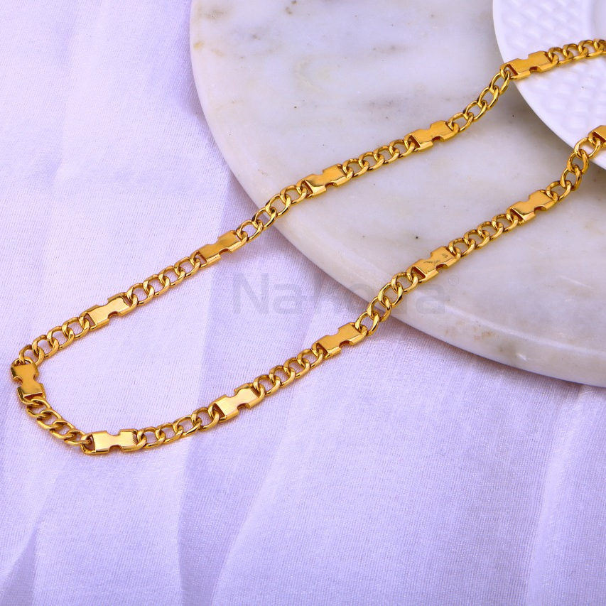 916 Gold CZ Mens Choco chain MCH763