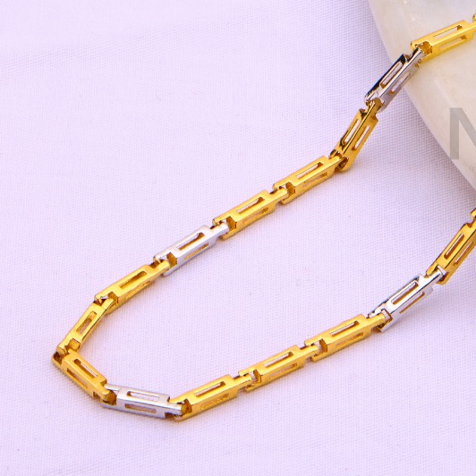 916 Gold Hallmark Gorgeous Mens Chock Chain MCH733 - Image 2